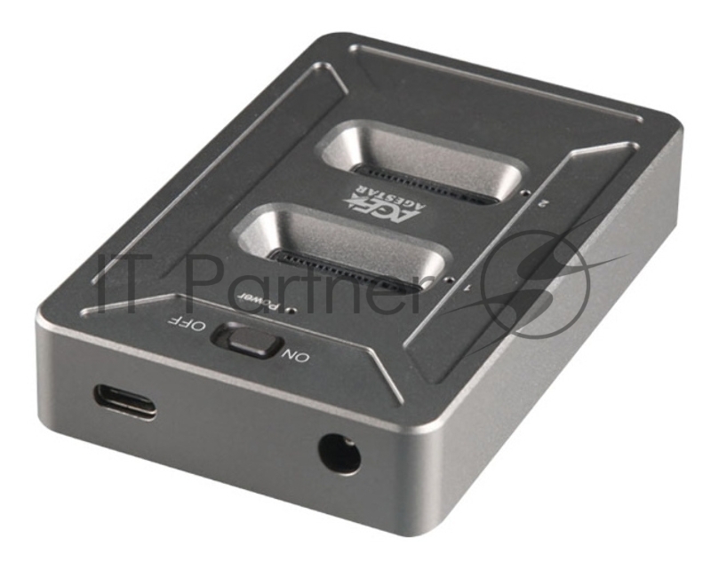 Док-станция SSD AgeStar 31CBNV2H NVMe USB3.2 алюминий серый M2 2280 M-key