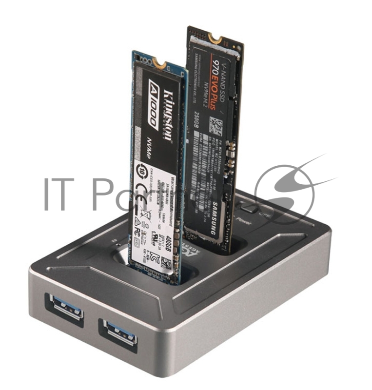 Док-станция SSD AgeStar 31CBNV2H NVMe USB3.2 алюминий серый M2 2280 M-key