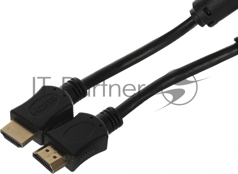 Кабель соединительный аудио-видео Premier 5-813 HDMI (m)/HDMI (m) 5м. феррит.кольца Позолоченные контакты черный