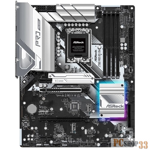 Материнская плата Asrock Z790 PRO RS/D4 Soc-1700 Intel Z790 4xDDR4 ATX AC`97 8ch(7.1) 2.5Gg RAID+HDMI+DP