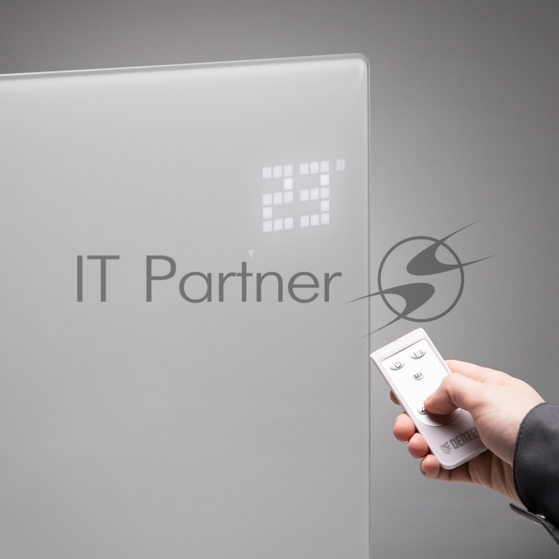 Конвектор электрический OptiPrime-1500, Wi-Fi, тачскрин, цифровой термостат, 1500 Вт// Denzel