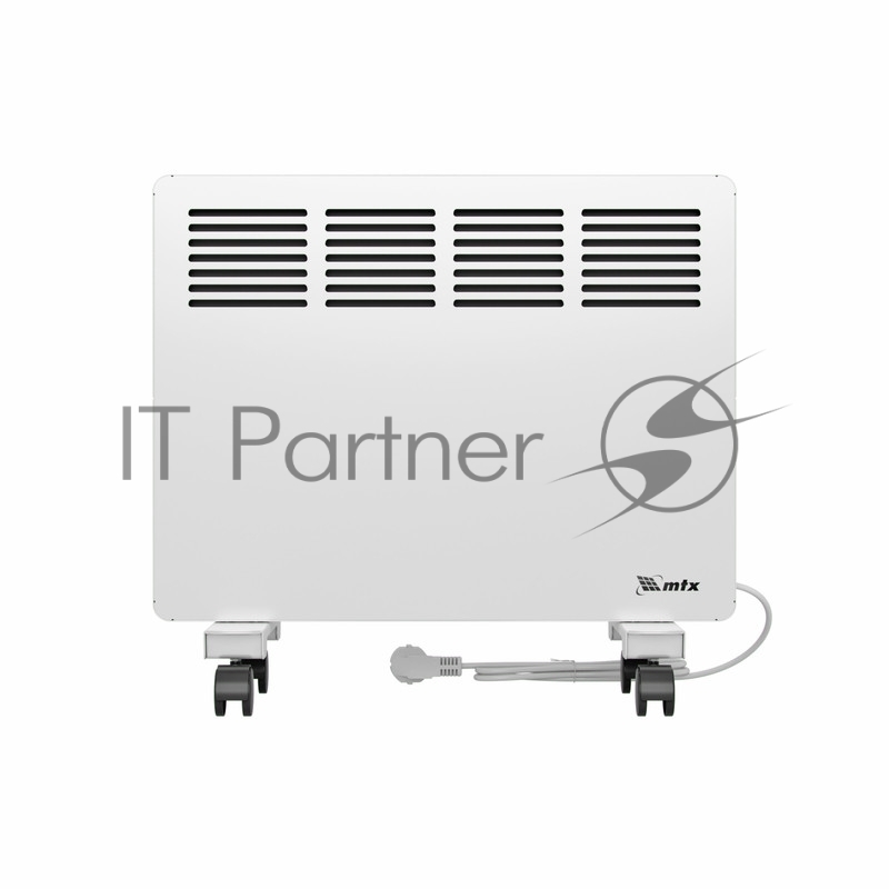 Конвектор электрический КМ-1000.1, 230 В, 1000 Вт, X-образный нагреватель, колеса, термостат // MTX