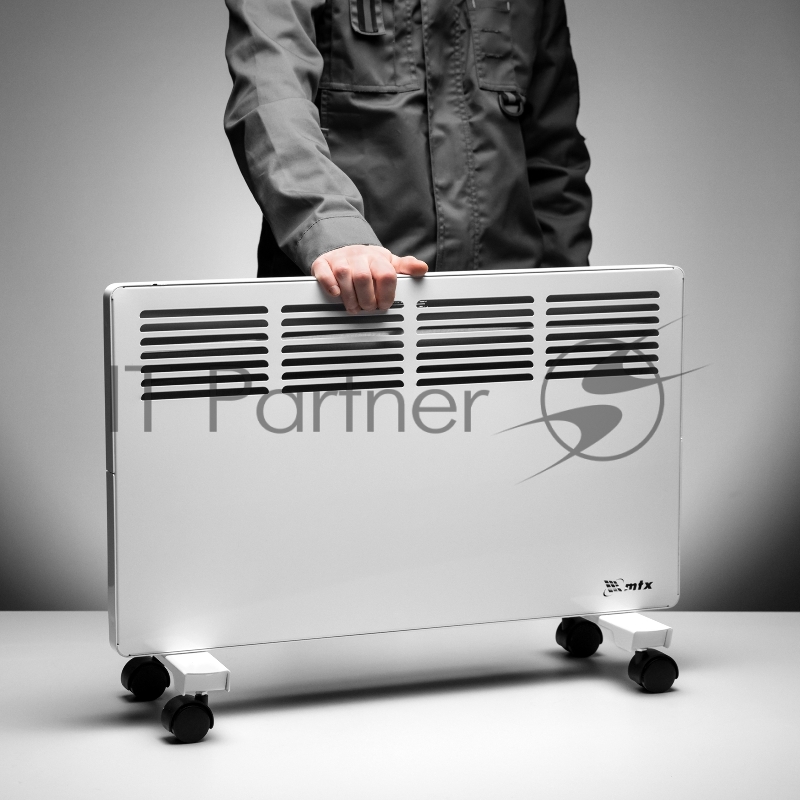 Конвектор электрический КМ-1500.2, 230 В, 1500 Вт, X-образный нагреватель, колеса, термостат // MTX