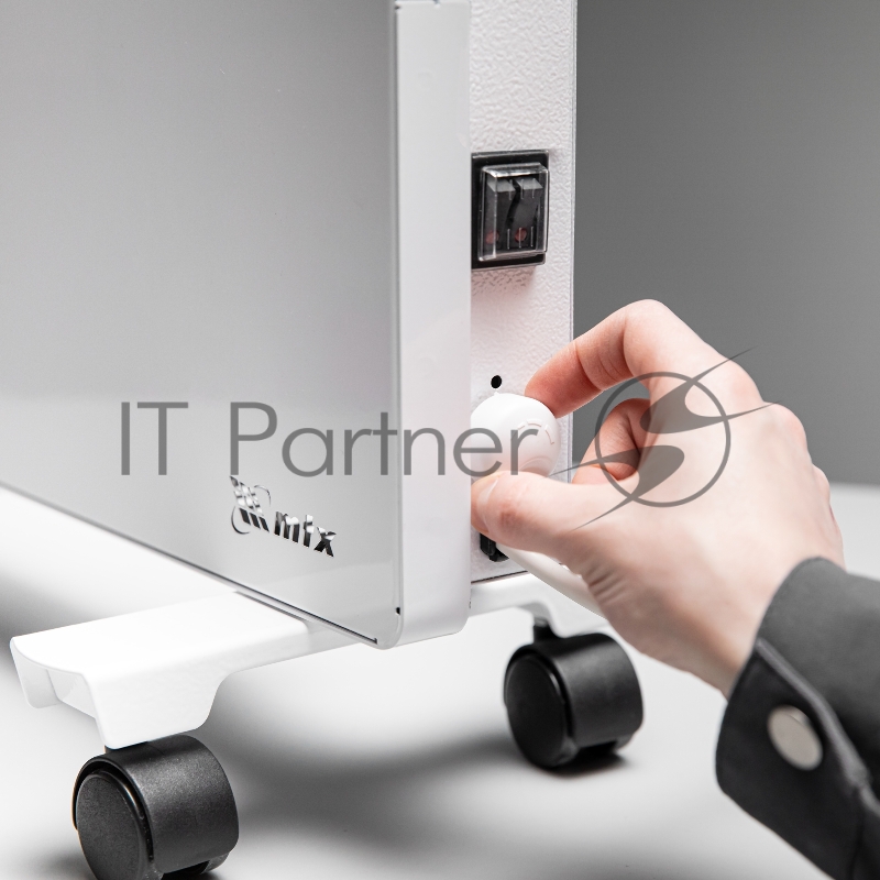 Конвектор электрический КМ-1500.2, 230 В, 1500 Вт, X-образный нагреватель, колеса, термостат // MTX