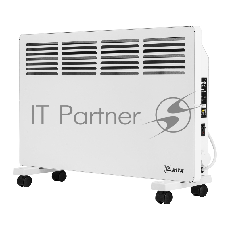 Конвектор электрический КМ-1500.2, 230 В, 1500 Вт, X-образный нагреватель, колеса, термостат // MTX