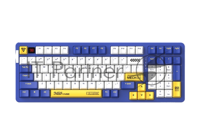 Клавиатура механическая беспроводная Dareu A98 Pro Mecha Blue (синий), Tri-mode, V3 Sky sw - Russian layout