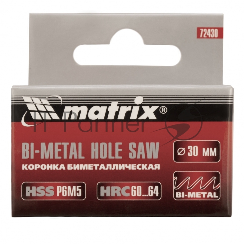 Коронка BIMETAL, 30 мм// Matrix