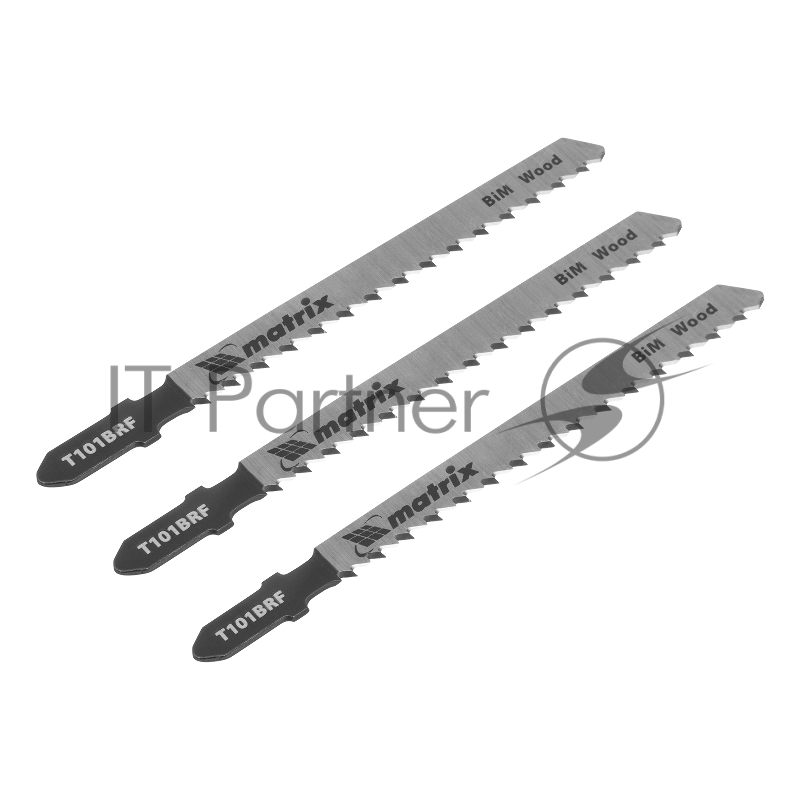 Полотна для электролобзика по дереву, 3 шт. T101BRF, 75 x 2,5мм, обр. зуб, Bim// Matrix