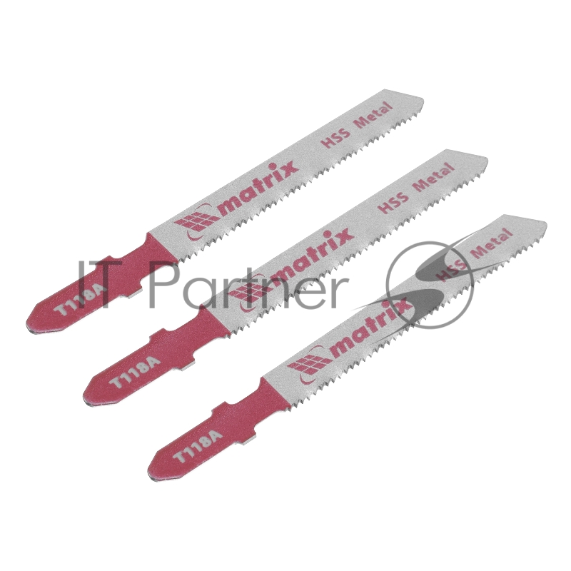 Полотна для электролобзика по металлу, 3 шт. T118A, 50 х 1,2мм, HSS// Matrix