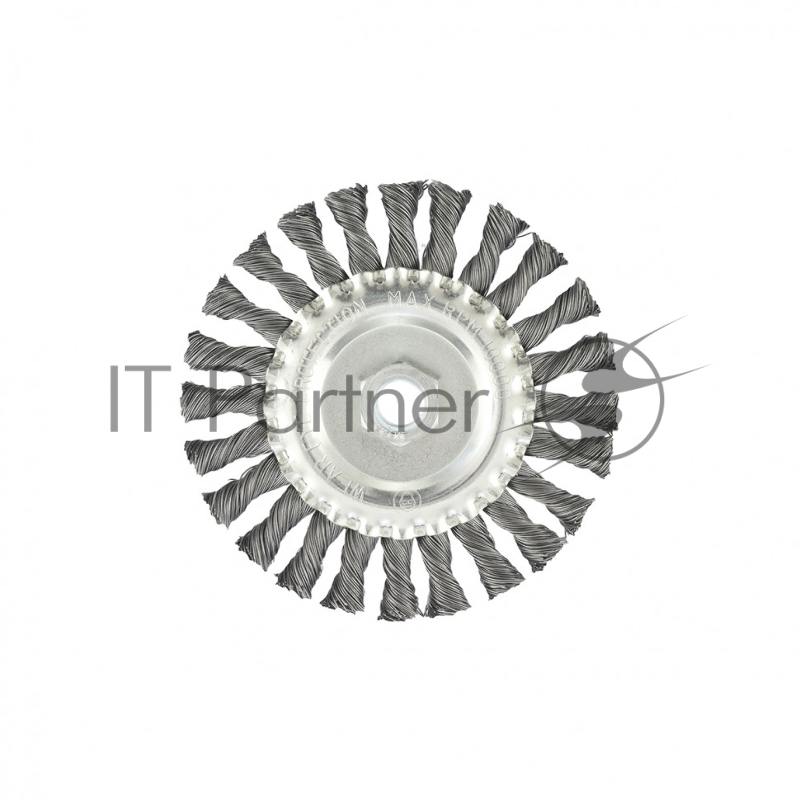 Щетка для УШМ, 125 мм, М14, Плоская, крученая проволока 0,5 мм// Matrix