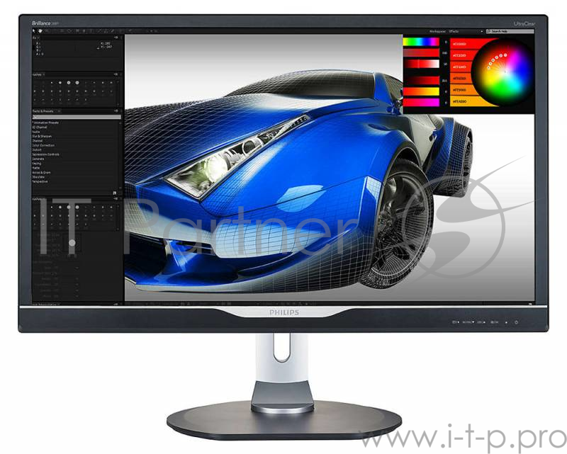 Монитор PHILIPS 28 288P6LJEB/00(01) Silver-Black с поворотом экрана (4K, LED, 3840x2160, 1(5) ms, 1