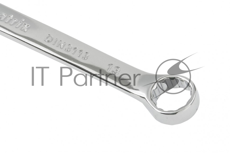 Ключ комбинированный, 13 мм, CrV, полированный хром// Matrix