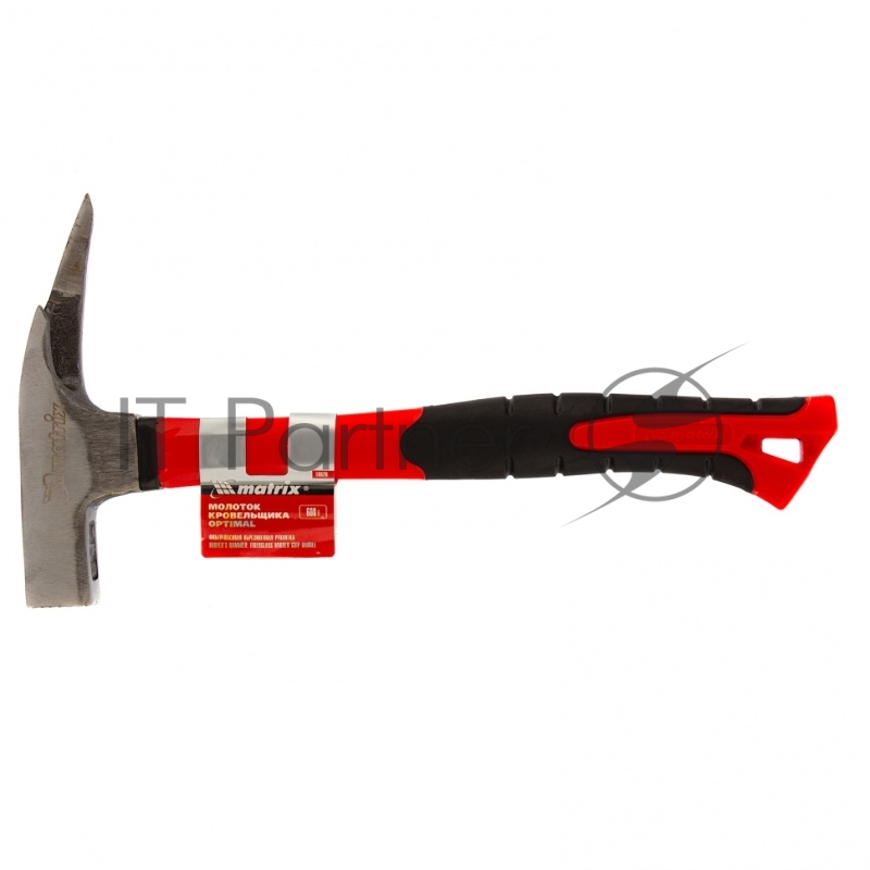 Молоток кровельщика optimal, 600 г, фибергласовая обрезиненная рукоятка // Matrix