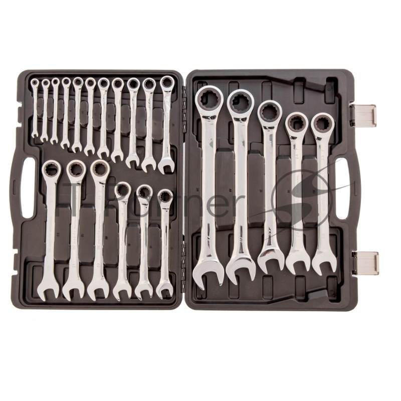 Набор ключей комбинированных, трещоточных 22 шт.// Matrix