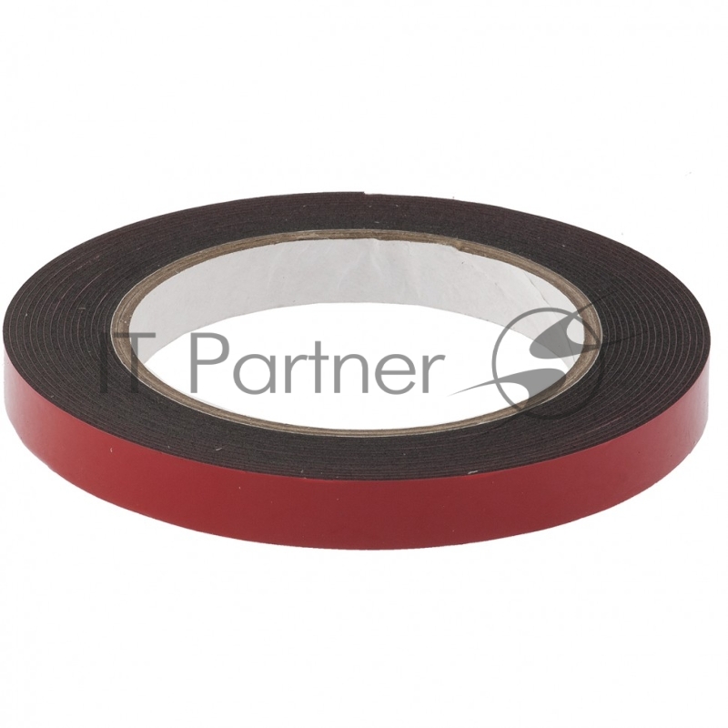 Лента клейкая на вспененной основе усиленная, двусторонняя, черная, 12 мм х 5 м// Matrix