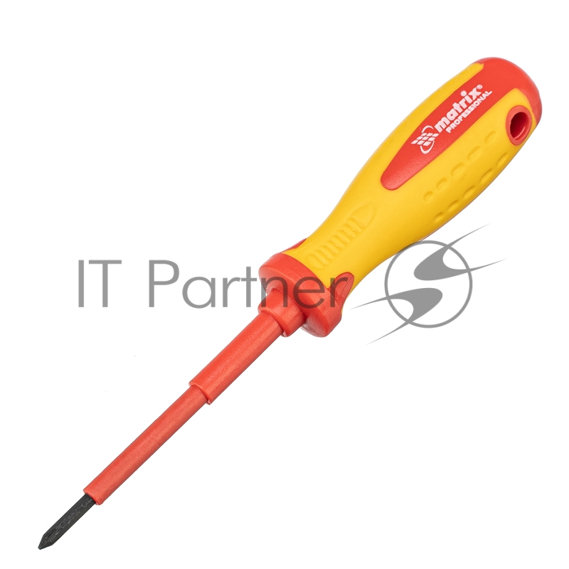 Отвертка Insulated, PH0 x 75 мм, CrMo, до 1000 В, двухкомп. рукоятка// Matrix