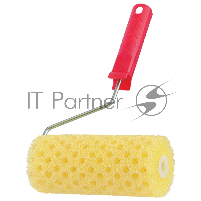 Валик СТРУКТУРНЫЙ поролоновый с ручкой, горошек, 180 мм, D - 80 мм, D ручки - 6 мм// MTX