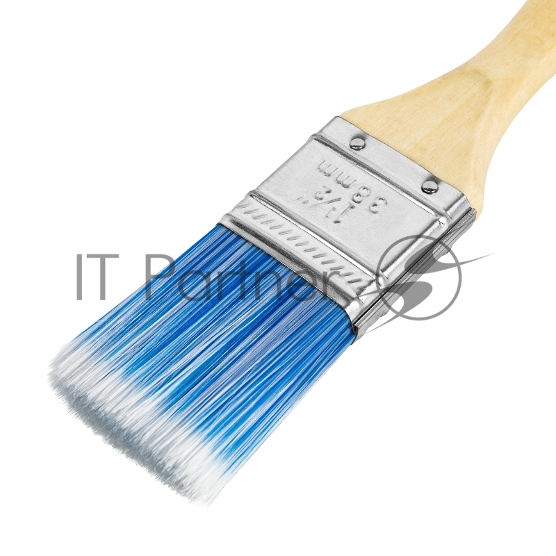 Кисть плоская Евро 1.5, искусственная щетина, деревянная ручка// MTX