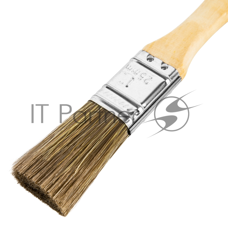 Кисть плоская Евро 1, смешанная щетина, деревянная ручка// MTX