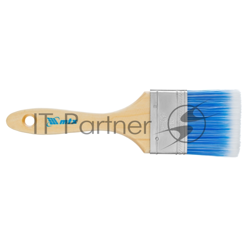 Кисть плоская Евро 2.5, искусственная щетина, деревянная ручка// MTX