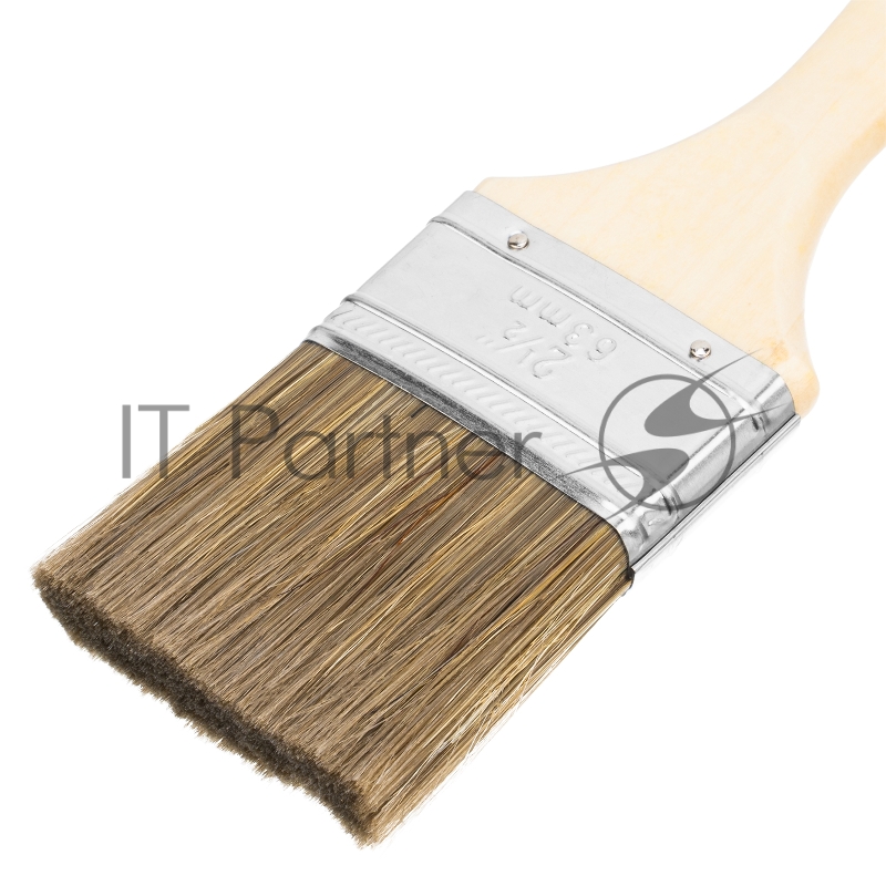 Кисть плоская Евро 2.5, смешанная щетина, деревянная ручка// MTX