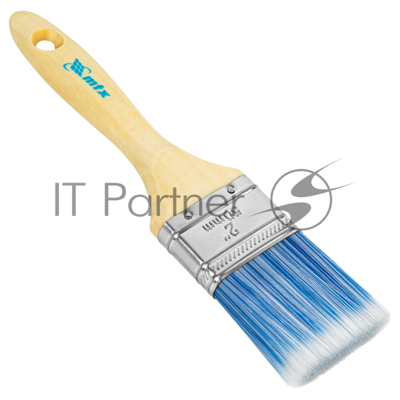 Кисть плоская Евро 2, искусственная щетина, деревянная ручка// MTX