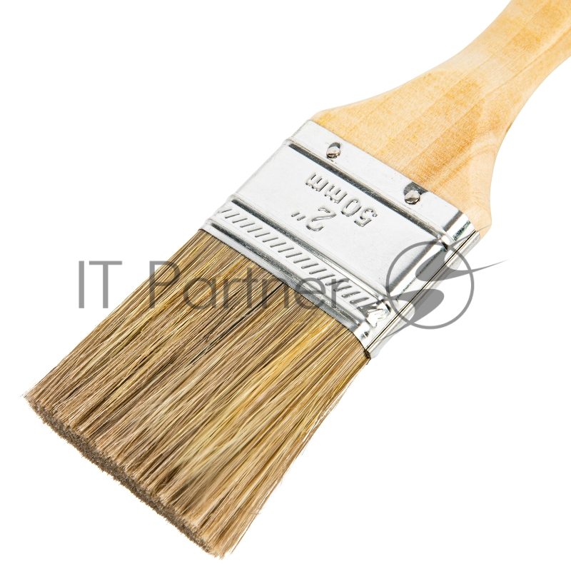 Кисть плоская Евро 2, смешанная щетина, деревянная ручка// MTX