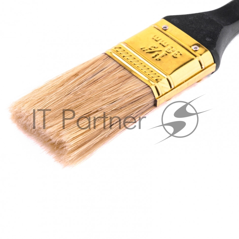 Кисть плоская Профи 1,5, натуральная щетина, пластмассовая ручка// MTX