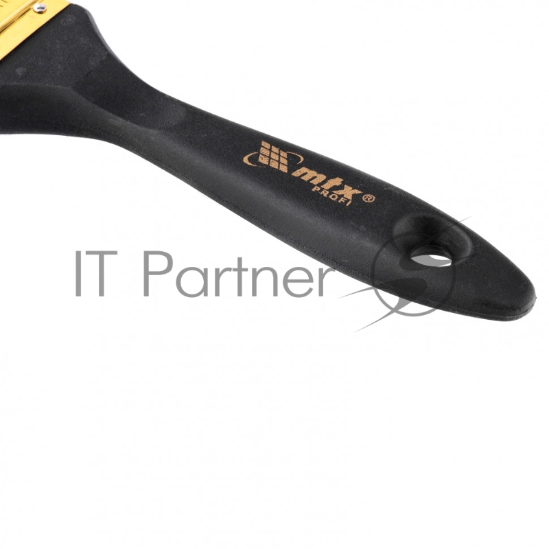 Кисть плоская Профи 1,5, натуральная щетина, пластмассовая ручка// MTX