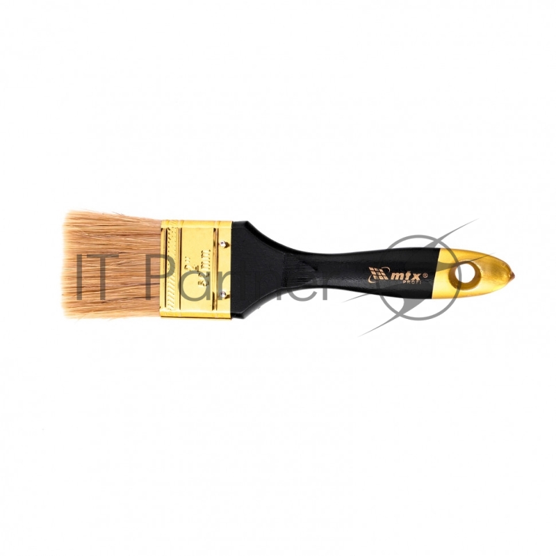 Кисть плоская Профи 2, натуральная щетина, деревянная ручка// MTX