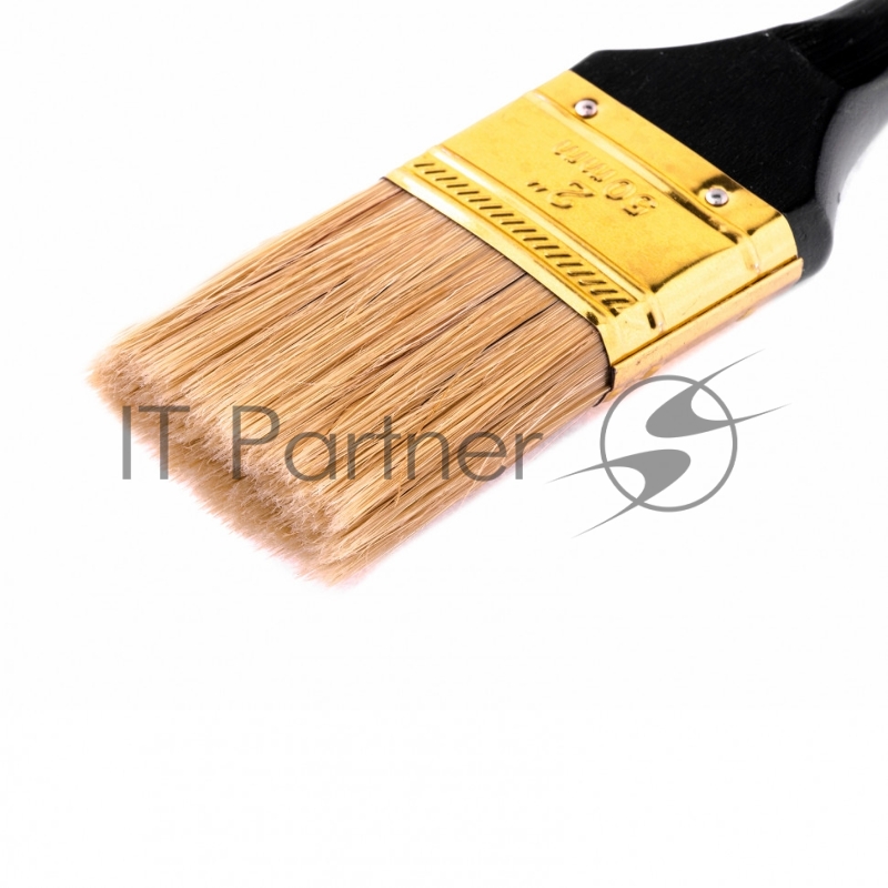 Кисть плоская Профи 2, натуральная щетина, деревянная ручка// MTX