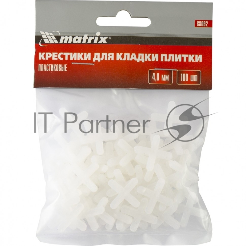 Крестики, 4,0 мм, для кладки плитки, 100 шт.// Matrix