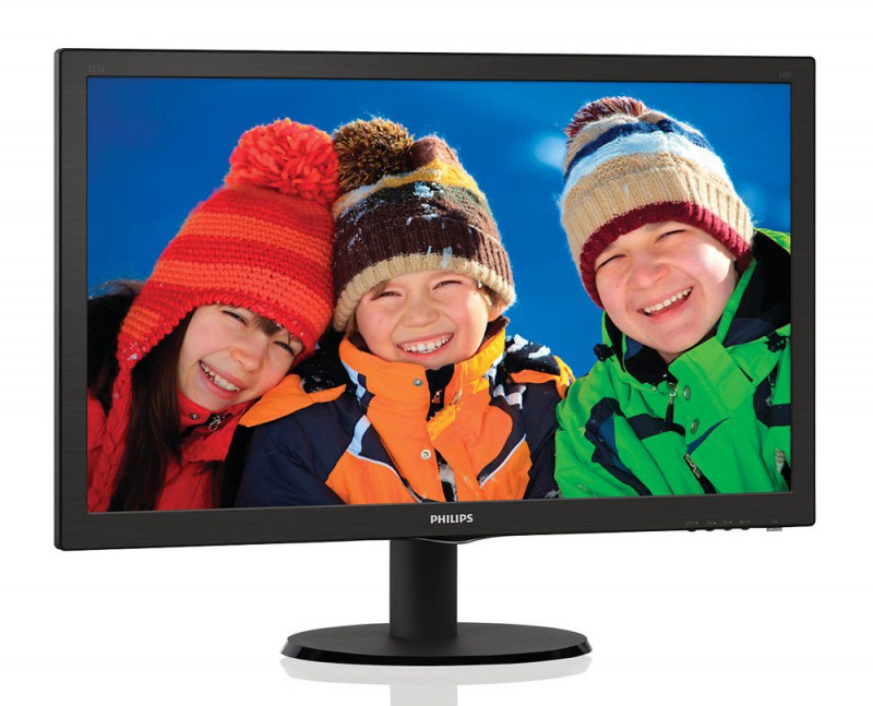 Монитор Philips 21.5 223V5LSB2 (10/62) черный TN+film LED 5ms 16:9 матовая 200cd 1920x1080 D-Sub 2.