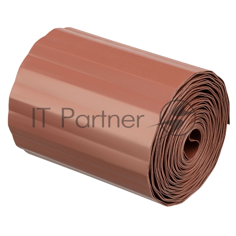 Бордюрная лента, 15х900 см, полипропиленовая, коричневая, Россия// Palisad