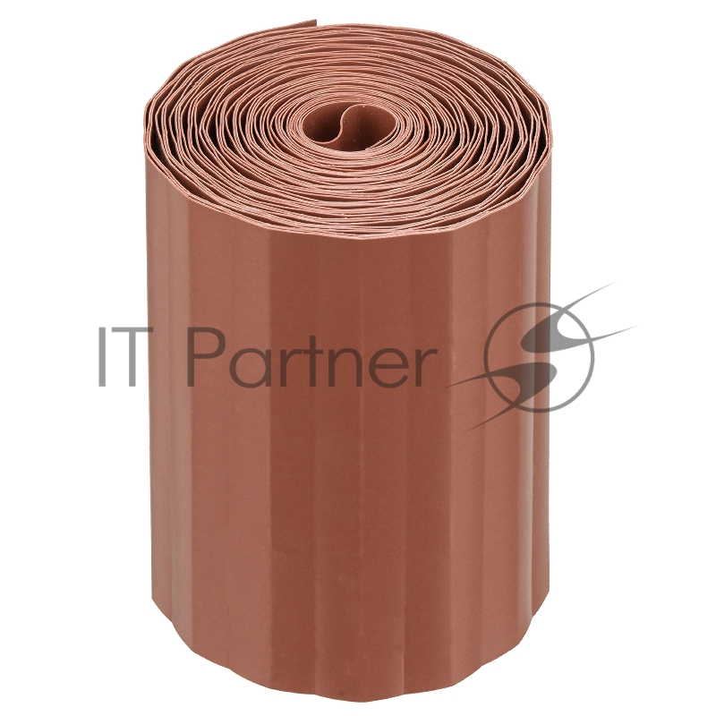 Бордюрная лента, 15х900 см, полипропиленовая, коричневая, Россия// Palisad