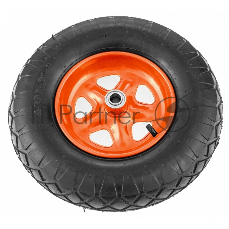 Колесо пневматическое 4.80/4.00-8, D 380 мм, подш. внут. диам. 12 мм, длина оси 80 мм// Palisad