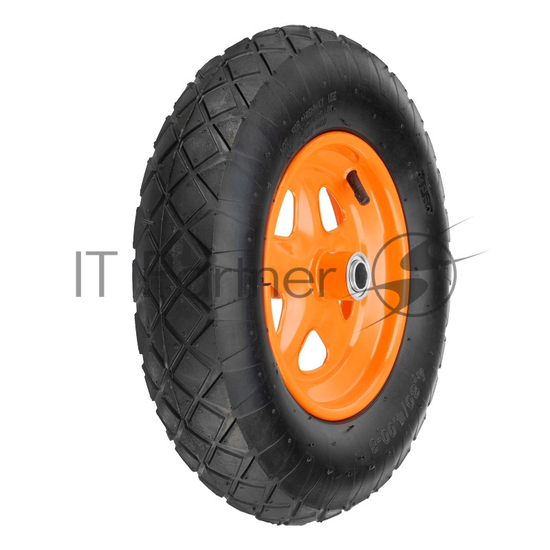 Колесо пневматическое 4.80/4.00-8, D 380 мм, подш. внут. диам. 20 мм, длина оси 90 мм// Palisad