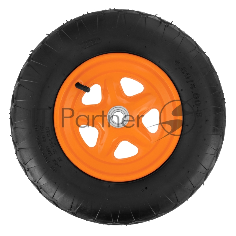 Колесо пневматическое 4.80/4.00-8, D 380 мм, подш. внут. диам. 20 мм, длина оси 90 мм// Palisad