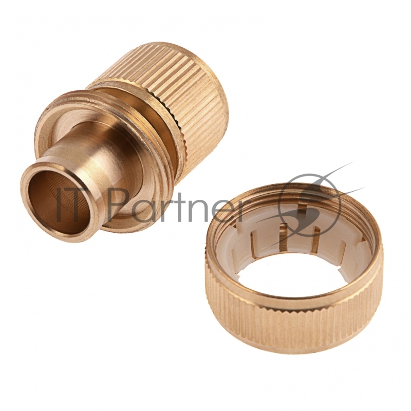 Соединитель латунный быстросъемный для шланга 3/4// Palisad