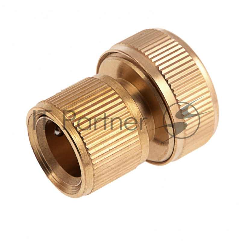 Соединитель латунный быстросъемный для шланга 3/4// Palisad