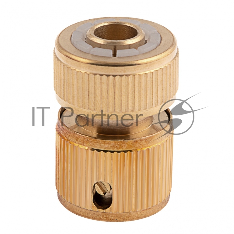 Соединитель латунный быстросъемный для шланга 1/2// Palisad