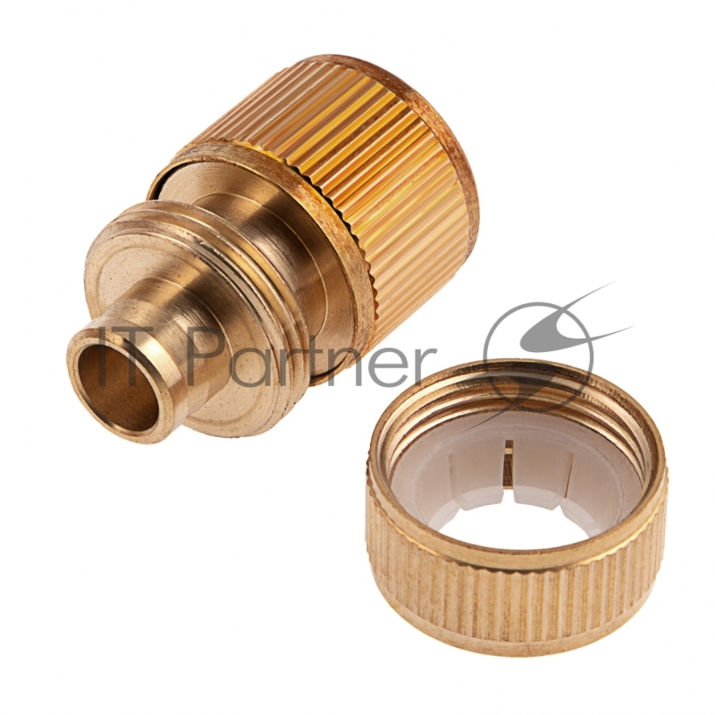 Соединитель латунный быстросъемный для шланга 1/2// Palisad