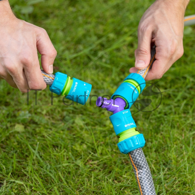 Тройник для разветвления или соединения, штуцерный, пластмассовый// Palisad