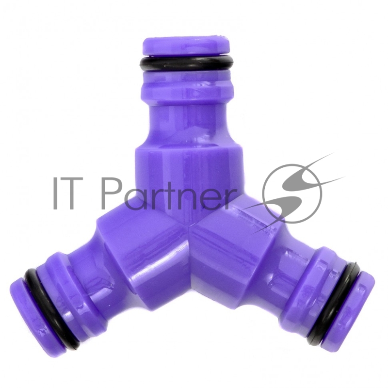 Тройник для разветвления или соединения, штуцерный, пластмассовый// Palisad