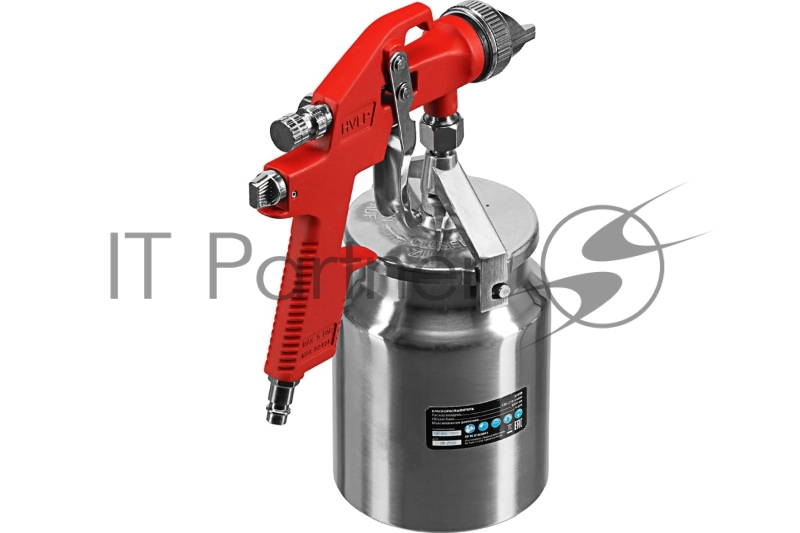 Краскораспылитель HVLP пневмат. с нижним бачком V= 1 л, сопло диаметром 1.4 мм// Matrix