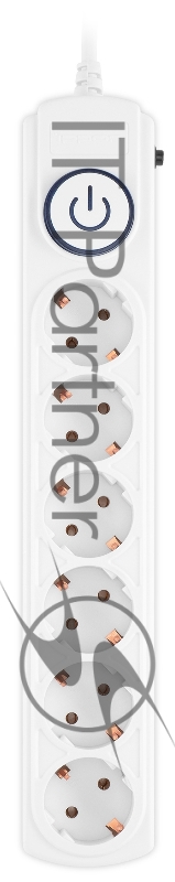 Сетевой фильтр Ippon BK-6-EU-1.8-10-W 1.8м (6 розеток) белый (коробка)