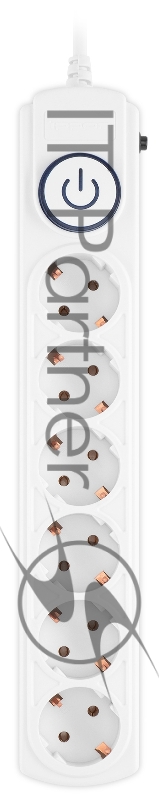 Сетевой фильтр Ippon BK-6-EU-3-10-W 3м (6 розеток) белый (коробка)