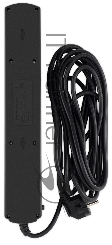 Сетевой фильтр Ippon BK-6-EU-5-10-B 5м (6 розеток) черный (коробка)