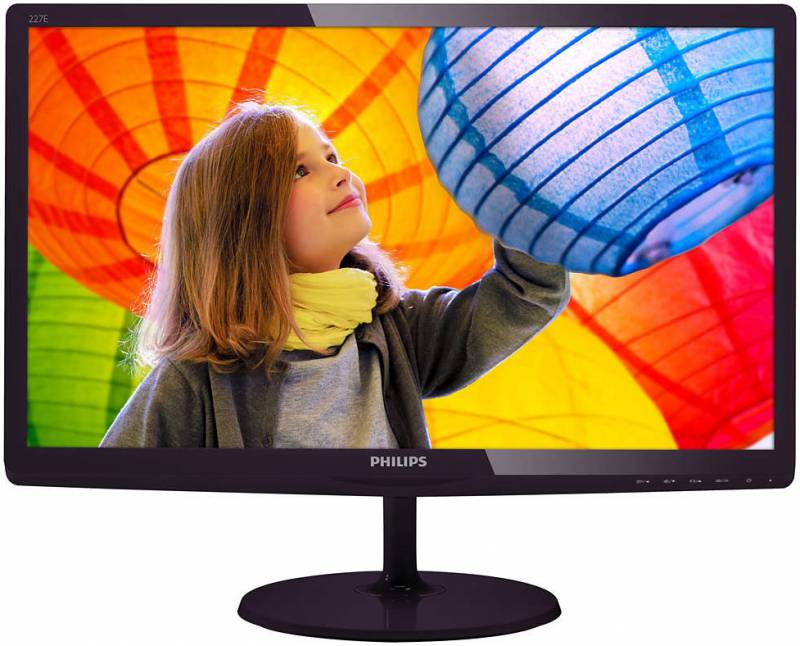 Монитор Philips 21.5 227E6LDSD (00/01) черный TFT LED 16:9 DVI HDMI матовая 250cd 1920x1080 D-Sub F