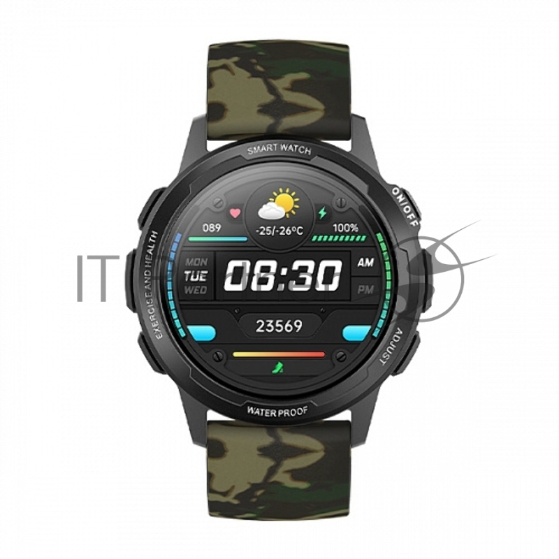 Смарт-часы BQ Watch 1.3 Black+Dark Green Wristband